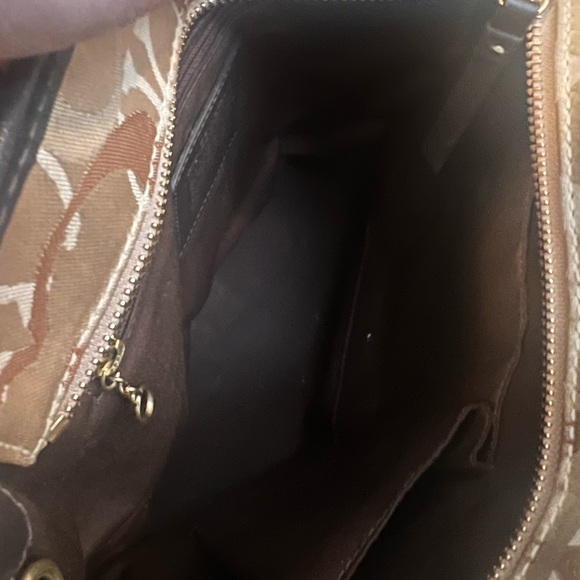 Coach Patchwork Tote Bag - Gold and Brown - Picture 10 of 12